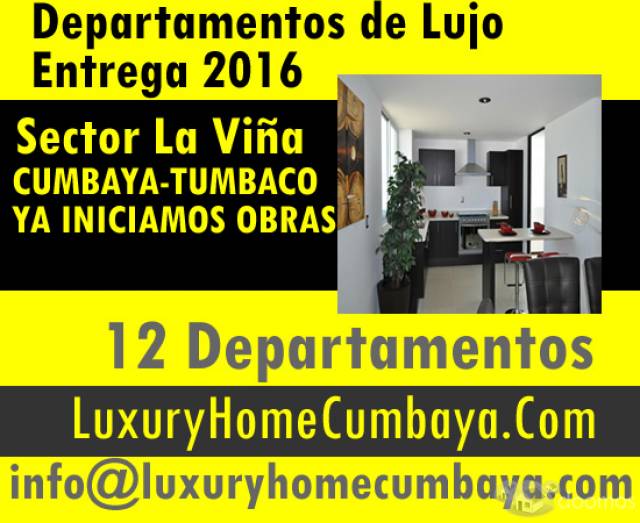 DEPARTAMENTOS EN LA VIÑA - TUMBACO CUMBAYA