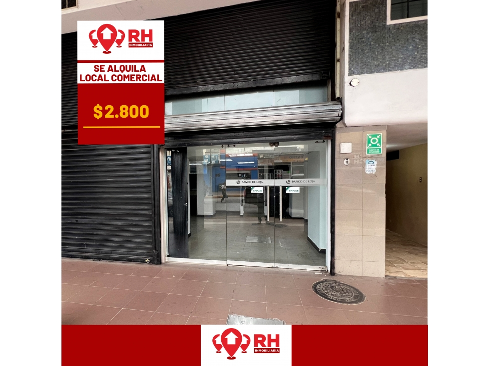 LOCAL COMERCIAL EN ARRIENDO EN LA  CALLE JUNIN, MACHALA